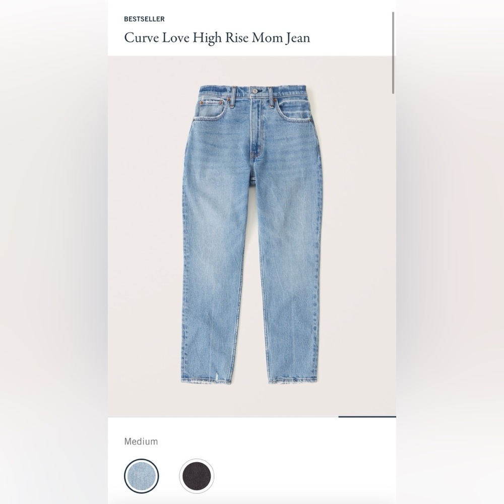 Abercrombie Curve Love High Rise Mom Jean